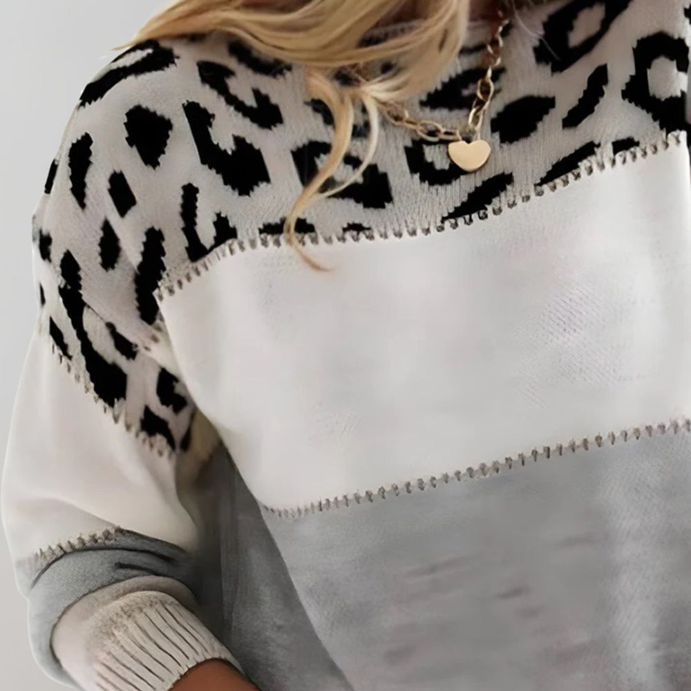 Jessica™ | Leopard Elegance Sweater