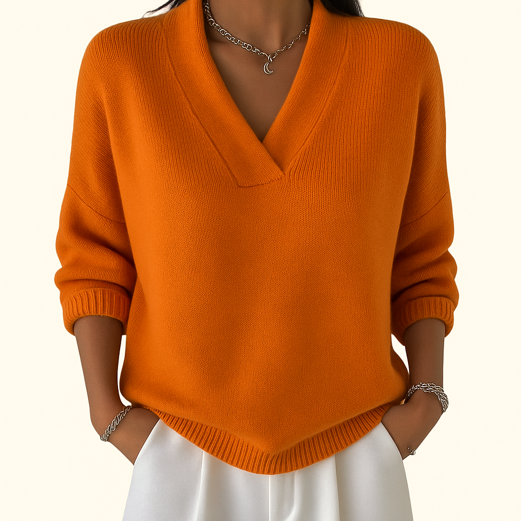 Nora | Elegant V-Neck Jumper