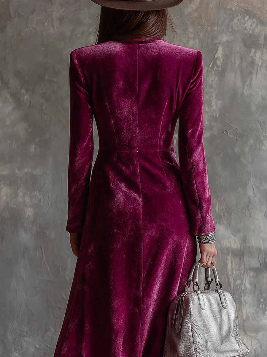 Stella | Velvet Blazer Maxi Dress