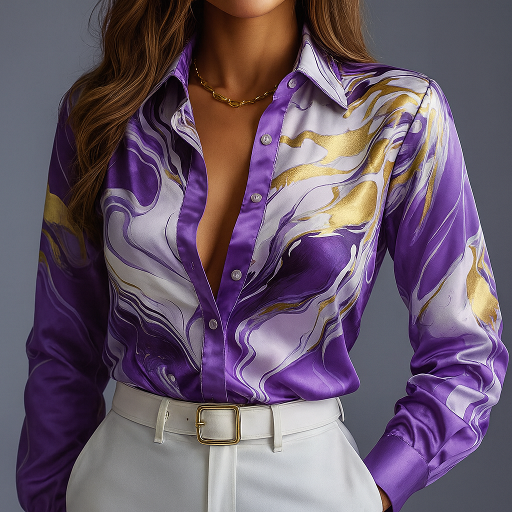 Corinna | Satin Flow Shirt